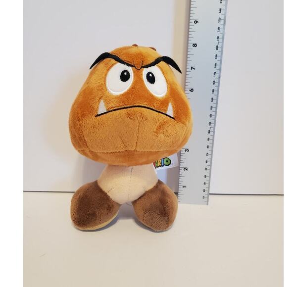 Nintendo Super Mario Set Mario Racoon 12" 2020 and Goomba 8" 2022 Plush TM - Picture 10 of 10